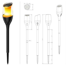 Chilitec Solar LED-Fackel...