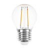 LEDmaxx LED Lampe, Tropfen / Kugel Filament E27, 1W, klar