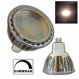 Chilitec LED-Lampe, COB Strahler MR16 H35 COB, 12V AC/DC, 3W