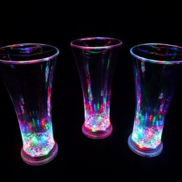HM LED-Flash Ice Glas,...