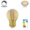 OPTONICA LED Lampe, Birne Filament "Vintage" E27, 4W, dimmbar